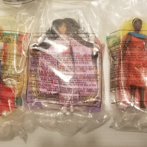 NIB NWOT whole set- 1990 Barbie World McDonalds toys! - Picture 4 of 4